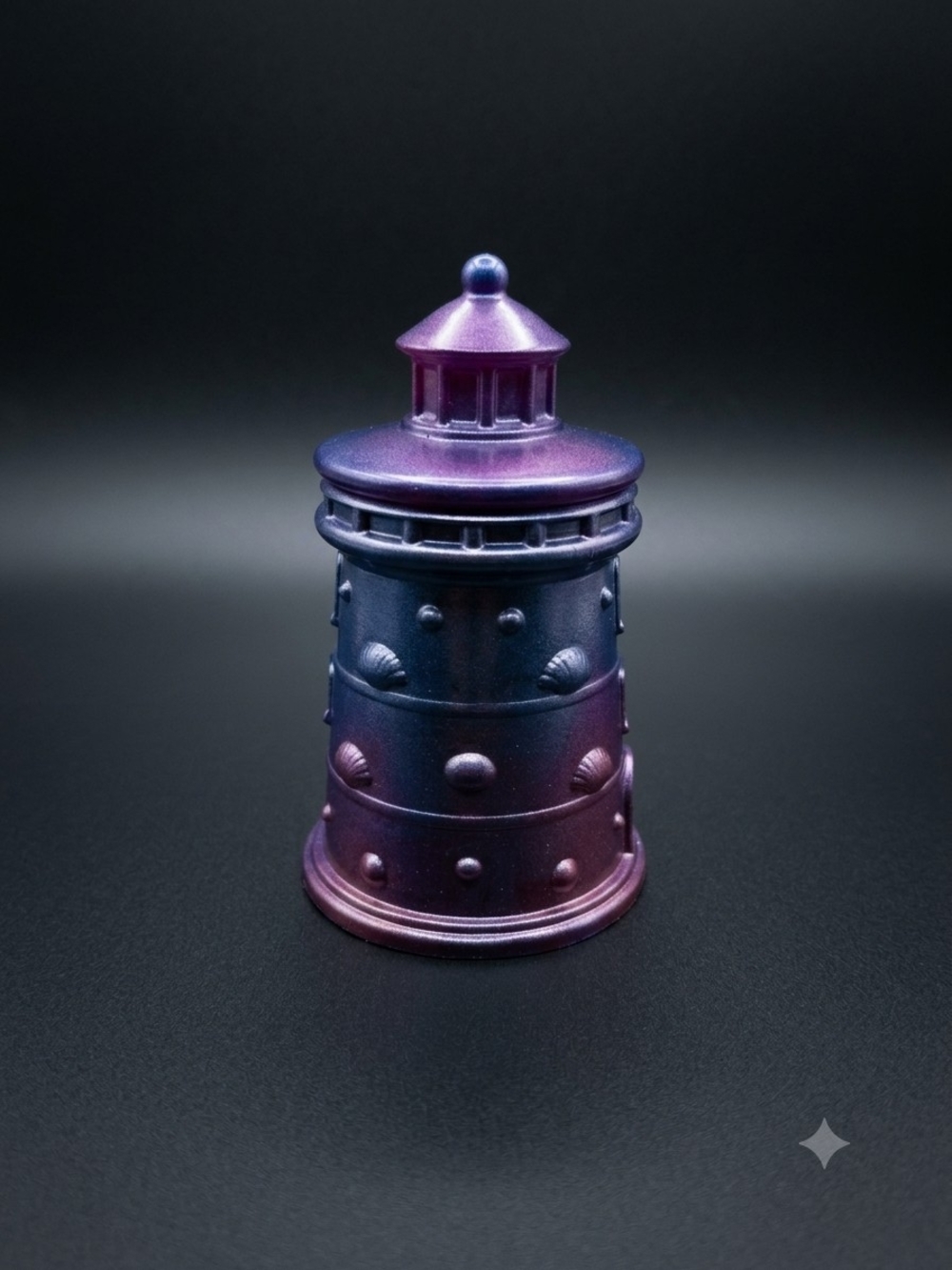 Metallic Purple Ombre Lighthouse Accent - Unbranded